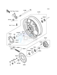 VERSYS KLE650CBF GB XX (EU ME A(FRICA) drawing Rear Hub