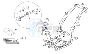 Sport City One 125 4T e3 drawing Lock hardware kit