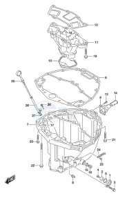 DF 300AP drawing Oil Pan