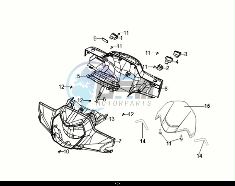 HANDLE COVER - HEAD LIGHT