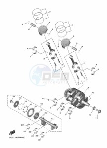 YZF690 YZF-R7 (BEBA) drawing CRANKSHAFT & PISTON