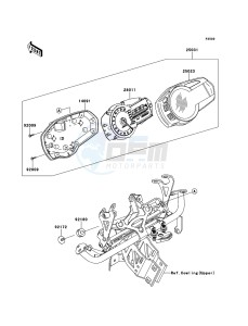 Z1000SX ABS ZX1000HBF FR GB XX (EU ME A(FRICA) drawing Meter(s)