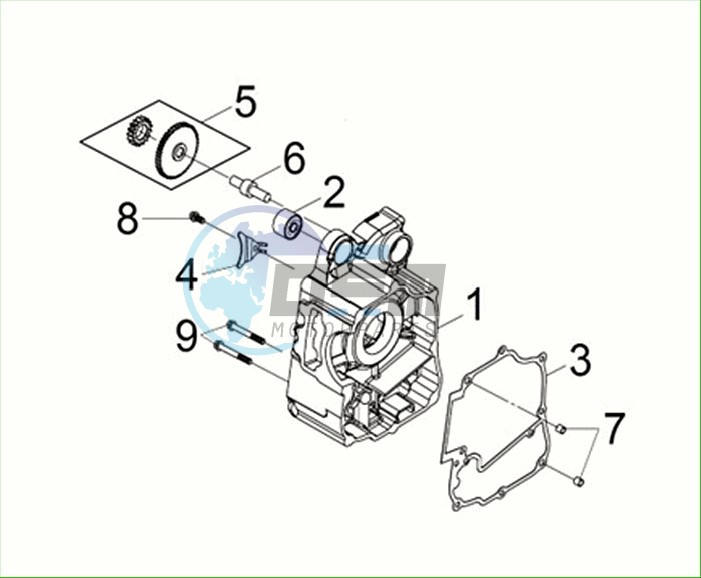 R. CRANK CASE