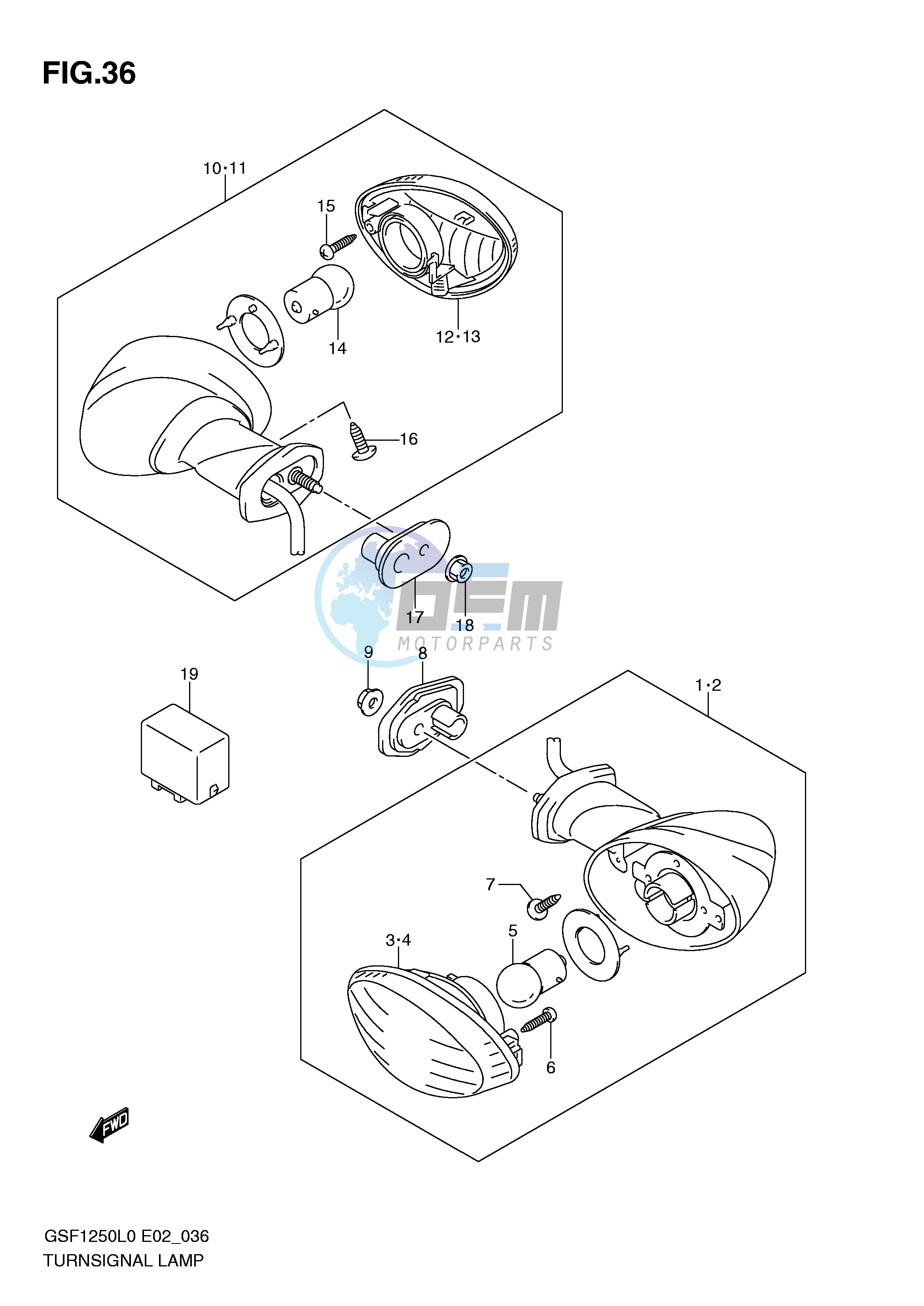 TURNSIGNAL LAMP (E24)