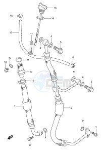 DR350 (E1) drawing OIL HOSE