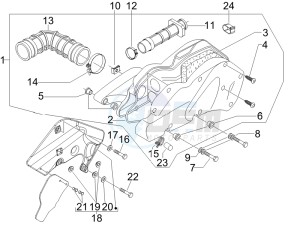 Beverly 300 ie Tourer (USA) USA drawing Air filter