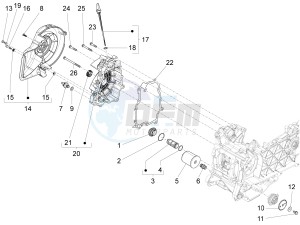 Fly 150 4T 3V ie (USA) drawing Flywheel magneto cover - Oil filter