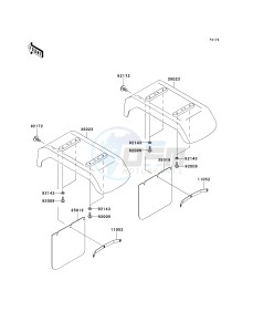 KAF 620 E [MULE 3010 4X4] (E6F-E8F) E7F drawing REAR FENDER-- S- -