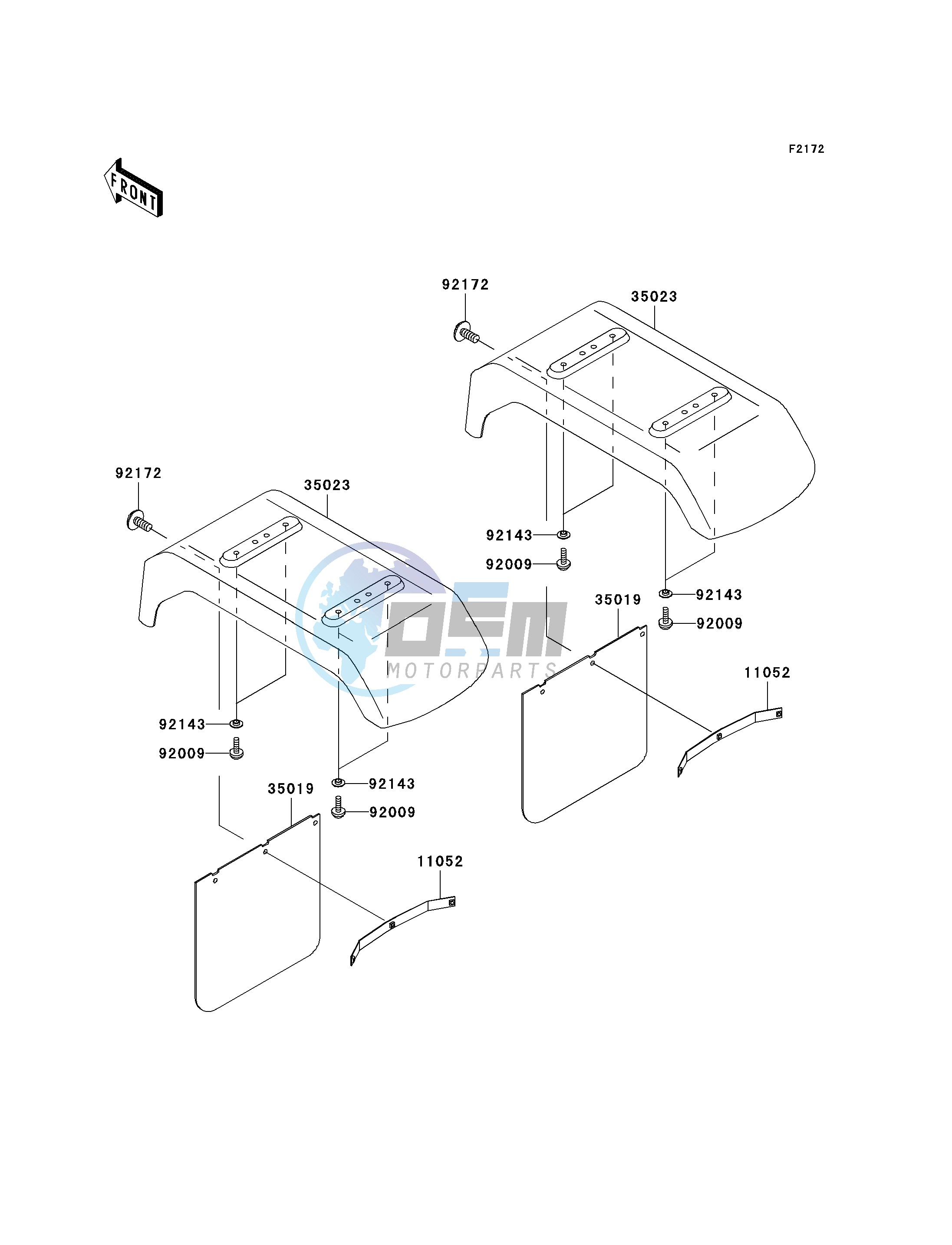 REAR FENDER-- S- -