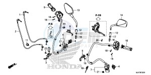 CRF1000DG CRF1000 - Africa Twin - Dual Clutch Europe Direct - (ED) drawing SWITCH/CABLE (CRF1000D)