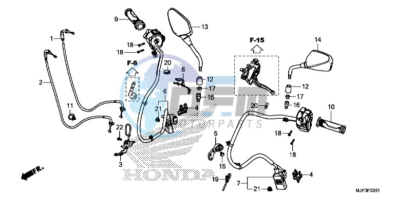 SWITCH/CABLE (CRF1000D)