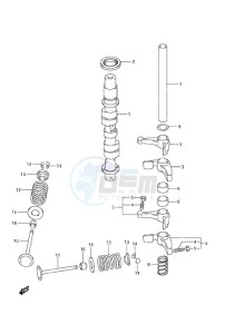 DF 9.9A drawing Camshaft Non-Remote Control