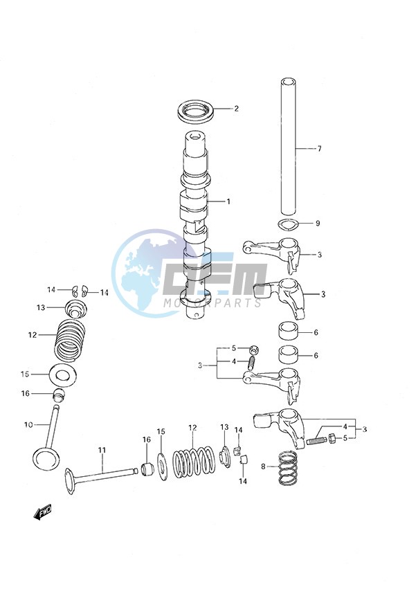 Camshaft Non-Remote Control