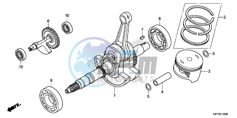 CRANK SHAFT/PISTON