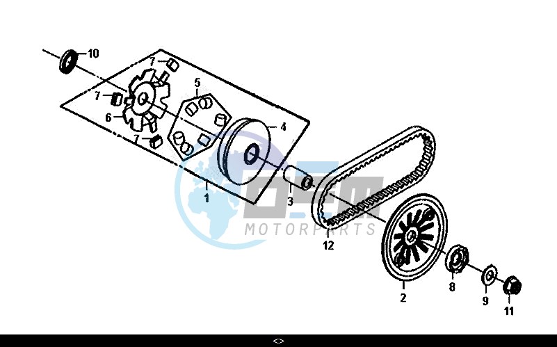 MOVABLE DRIVE FACE ASSY