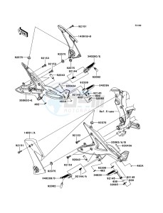 ER-6f ABS EX650B7F GB XX (EU ME A(FRICA) drawing Footrests