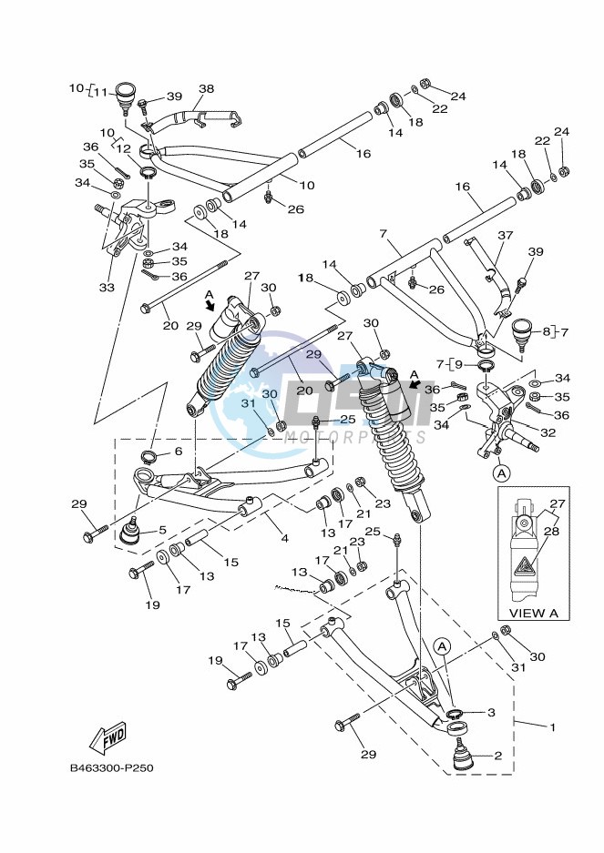 FRONT SUSPENSION & WHEEL