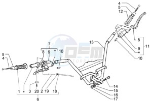 X9 200 Evolution 180 drawing Handlebar - Brake Pump