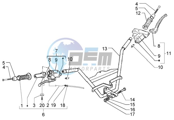 Handlebar - Brake Pump