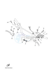 TT-R125 TT-R125LW (2CP6) drawing HANDLE SWITCH & LEVER