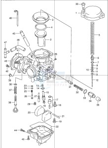 LT-F300 (E24) drawing CARBURETOR (MODEL Y K1)