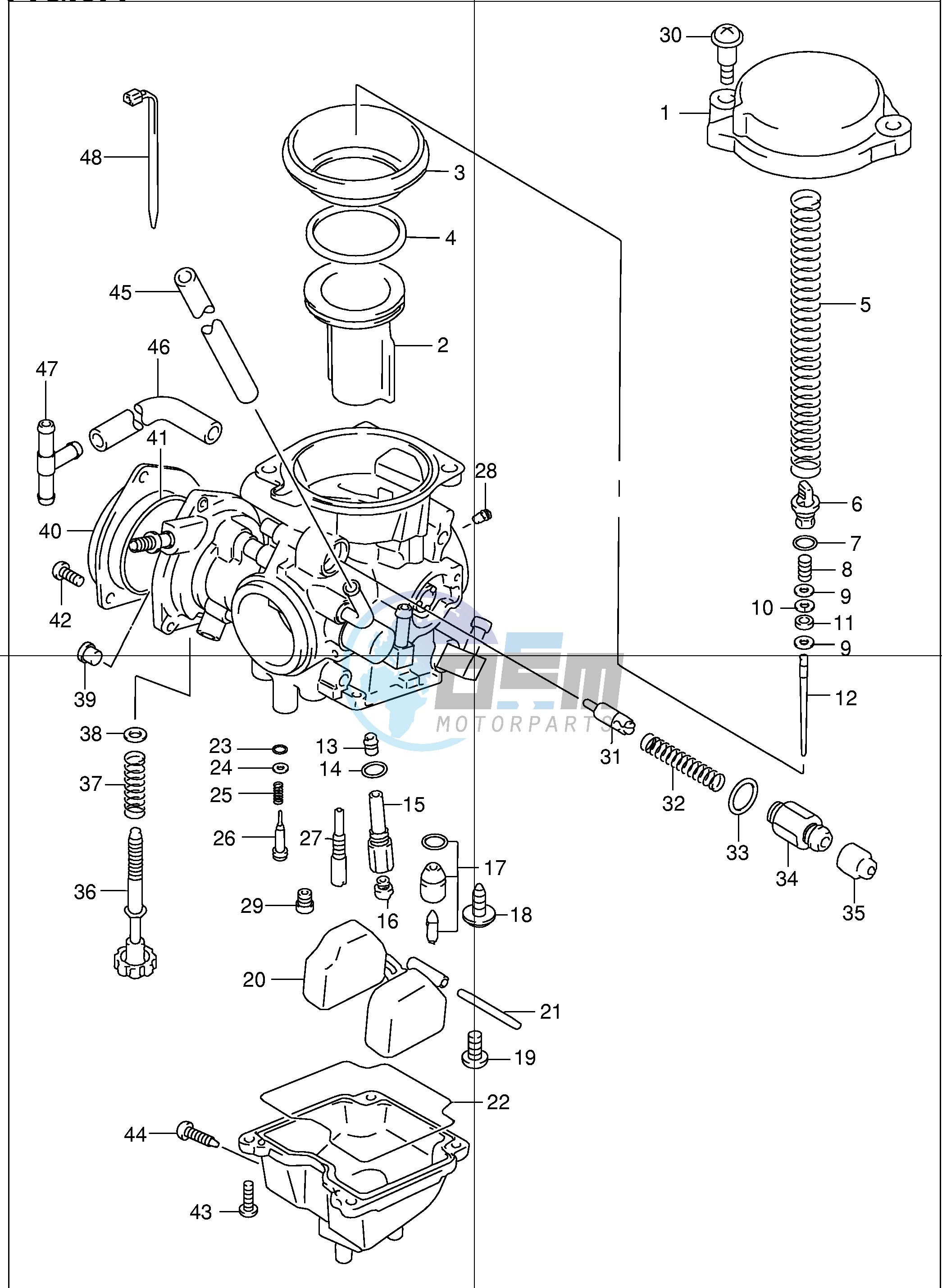 CARBURETOR (MODEL Y K1)