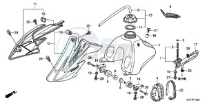 CRF70FC drawing FUEL TANK