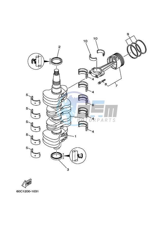 CRANKSHAFT--PISTON