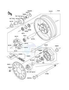 ZRX1200R ZR1200-A5H FR GB XX (EU ME A(FRICA) drawing Rear Hub