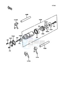 KE 100 B [KE100] (B11-B15) [KE100] drawing GEAR CHANGE DRUM_SHIFT FORK-- S- -