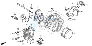 CRF50F drawing CYLINDER HEAD COVER