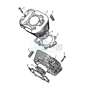 XV DX VIRAGO 535 drawing CYLINDER