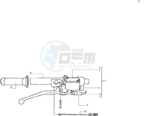 DNA 180 drawing Front brake cylinder