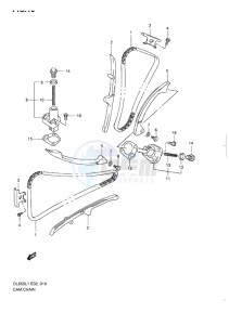 DL 650 V-STROM EU-UK drawing CAM CHAIN