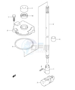 DF 115 drawing Clutch Rod C/R (2008 & Newer)