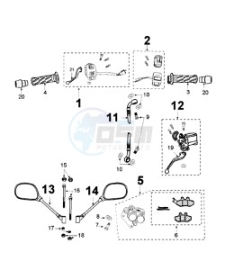 VIVA 3 L 125 4T drawing BRAKE SYSTEM