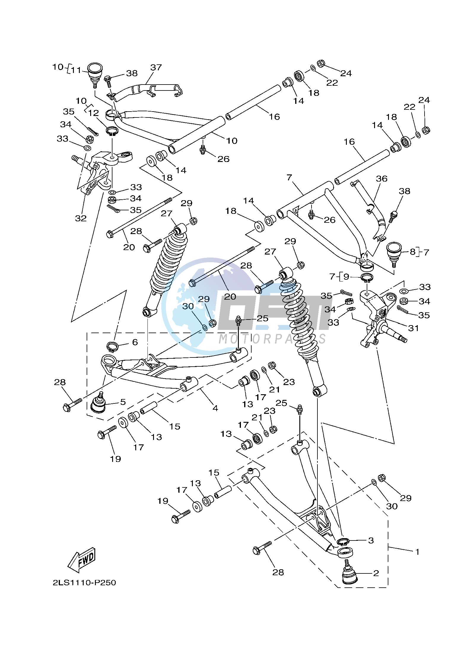 FRONT SUSPENSION & WHEEL