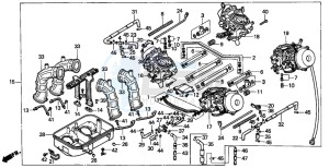 ST1100A drawing CARBURETOR ASSY.