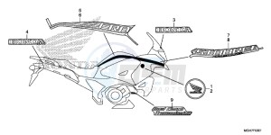 VFR1200XDLF CrossTourer - VFR1200X Dual Clutch 2ED - (2ED) drawing MARK (2)