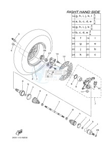 YFM700FWB YFM70KDXH KODIAK 700 (B16F) drawing FRONT WHEEL 2