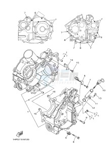 YFM550FWAD YFM5FGPAD GRIZZLY 550 EPS (1HSJ) drawing CRANKCASE