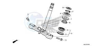 CB650FAJ CB650F 2ED drawing STEERING STEM