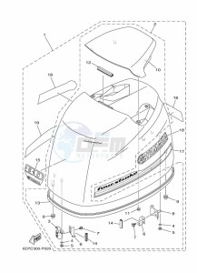 F100DETX drawing FAIRING-UPPER