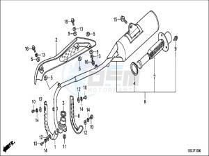 CRF50FH Europe Direct - (ED) drawing EXHAUST MUFFLER