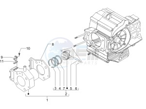 MP3 500 (USA) drawing Cylinder-piston-wrist pin unit