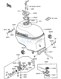 ZX 600 A [NINJA 600] (A3) [NINJA 600] drawing FUEL TANK