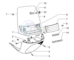 Skipper 125-150cc drawing Front shield