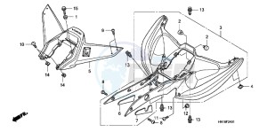 TRX400XD TRX400XD Australia - (U) drawing REAR FENDER (TRX400EX8/X9/XC/XD)