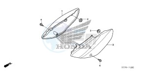 CRF70FB CRF70F ED drawing SIDE COVER