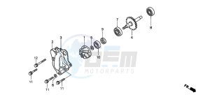 CR85R drawing WATER PUMP